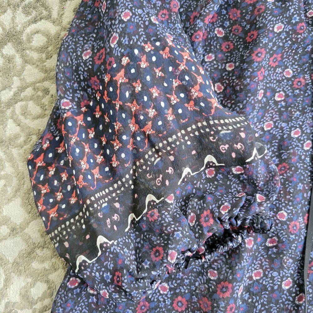Joie Boho 100% Silk Blouse Size M - Picture 7 of 8